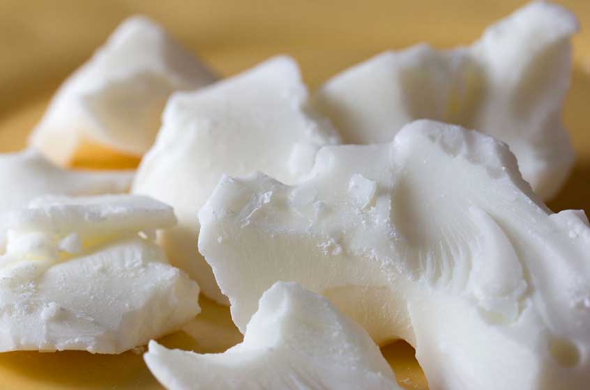 Chunks of cocoa butter