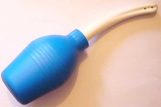 Photo of a vaginal bulb syringe
