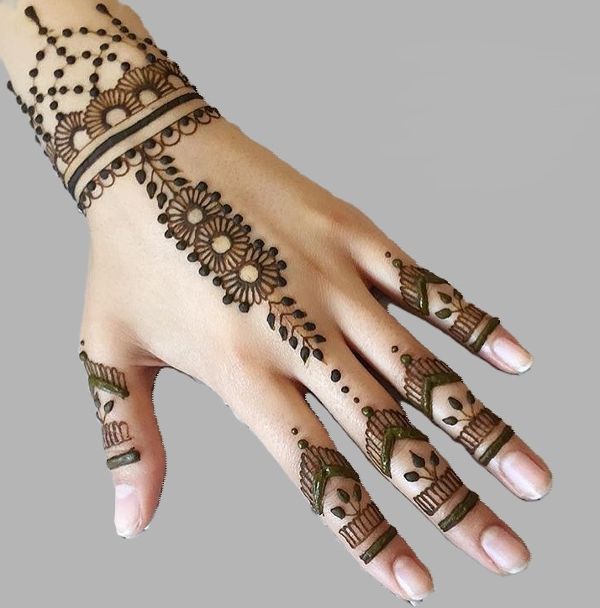 Mehndi on a hand